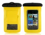 Чехол EGGO водонепроницаемый с гарнитурой для iPhone 4/4s WP-510 (желтый)