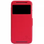 Кожаный чехол (книжка) Nillkin Fresh Series для HTC New One 2 / M8 (Красный)