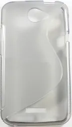 Чехол TPU  Duotone для HTC One X  (Серый (матово/прозрачный)