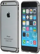 Металлический бампер Rock Arc Slim Guard для Apple iPhone 6/6S (4.7") (Серый / Grey)