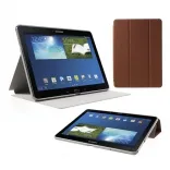 Чехол Crazy Horse Tri-fold with Wake Up for Samsung Galaxy Note 10.1 (2014) P600/P601/P605 Brown