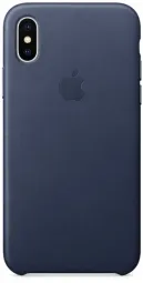 Apple iPhone X Leather Case - Midnight Blue (MQTC2)