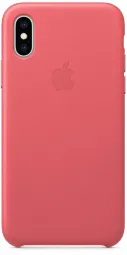 Apple iPhone XS Leather Case - Peony Pink (MTEU2)