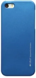 TPU чехол Mercury iJelly Metal series для Apple iPhone 5/5S/SE (Синій)