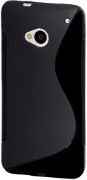 TPU Duotone для HTC One / M7 (Черный (софт/глянец))