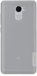 TPU чехол Nillkin Nature Series для Xiaomi Redmi 4 (Серый (прозрачный))
