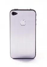 Пленка защитная EGGO iPhone 4/4S Crystalcover silver BackSide (серый, металлик)
