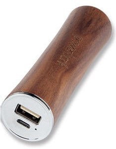 Внешняя батарея EGGO 2600mAh Natural Wooden (iPhone, iPad, Android) Dark Brown - ITMag