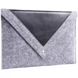 Серый чехол-конверт для MacBook Air 13.3 и MacBook Pro 13.3 с треугольной крышкой (GM24)