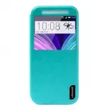 Чохол USAMS Merry Series for HTC One M8 Smart Leather Stand Cyan