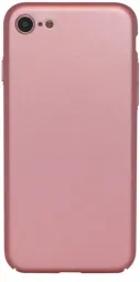 Пластиковая накладка soft-touch с защитой торцов Joyroom для Apple iPhone 7 (4.7") (Розовый)