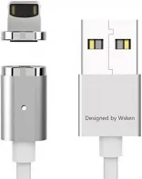 Wsken USB Cable to Lightning X-cable Mini 2 Metal Magnetic 1m Silver (6956071023025)