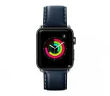 Шкіряний ремінець для Apple Watch 38/40 mm LAUT OXFORD Blue (LAUT_AWL_OX_BL)
