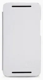 Кожаный чехол (книжка) Nillkin для HTC One / M7 (+ пленка) (Белый)
