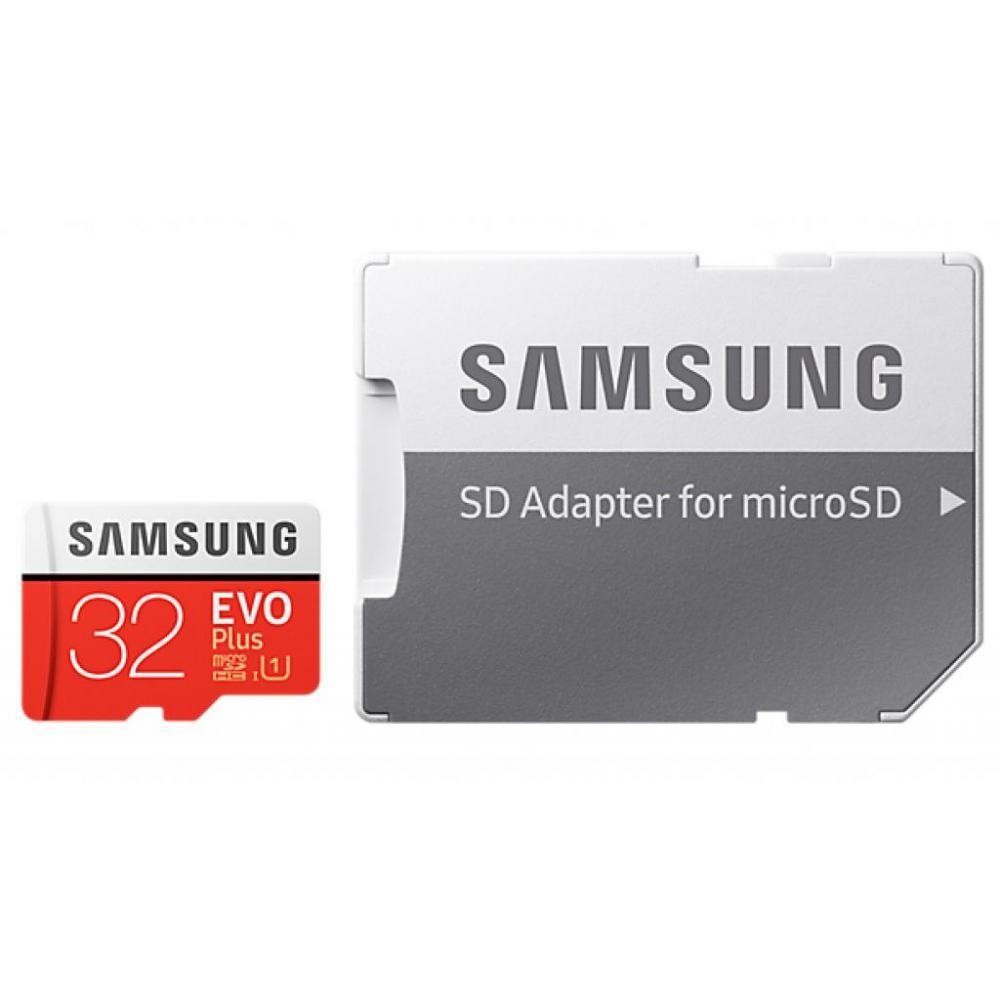 Карта памяти Samsung 32 GB microSDHC Class 10 UHS-I EVO Plus + SD Adapter MB-MC32GA - ITMag
